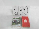 2 decks of unopened IH Playing cards one is Reds Power On Parade and one is Safety Sever Catch It