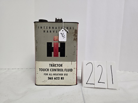 IH tractor touch control fluid #365622R1 empty fair condition