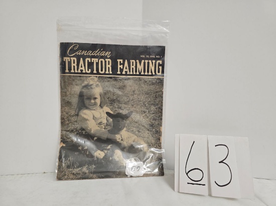 Canadian Tractor Farming 1948 No1 Fair condition
