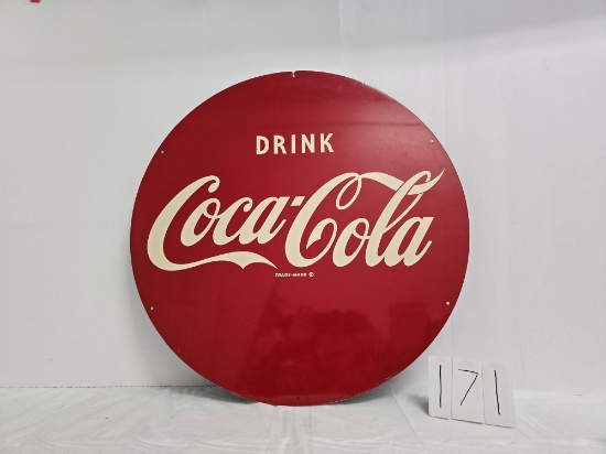 Drink Coca Cola Metal Sign Good Condition