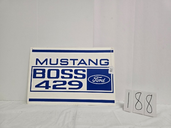 Mustang Boss 302 Ford Sign Poly