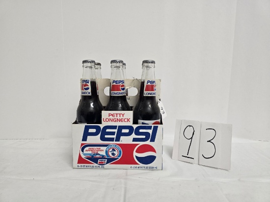 6 Pack Pepsi 1992 Fan Appreciation Tour Petty Longneck Bottles In Cdbd Carrier