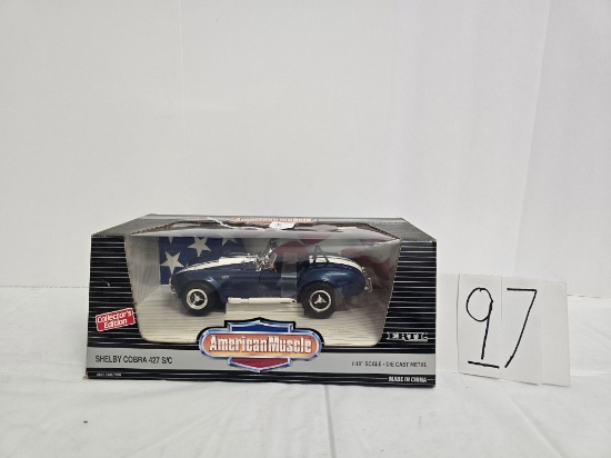 Ertl Shelby Cobra 427 S/c Die Cast 1/18th Scale Car Box In Good Cond