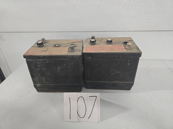 2 IH batteries 6 volts poor condition