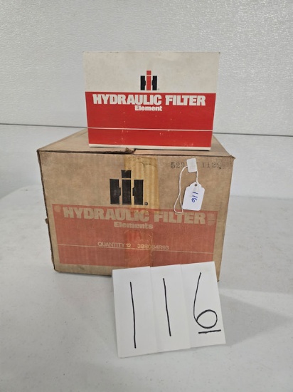 Full case IH hydraulic filters 12 388084r93 NOS