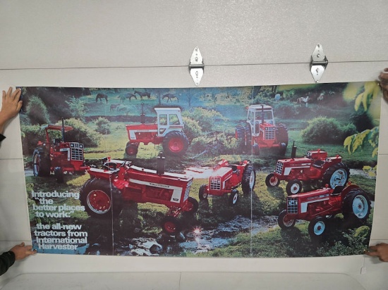 Reprint banner All New tractors from IH 71" by 35" very good condition