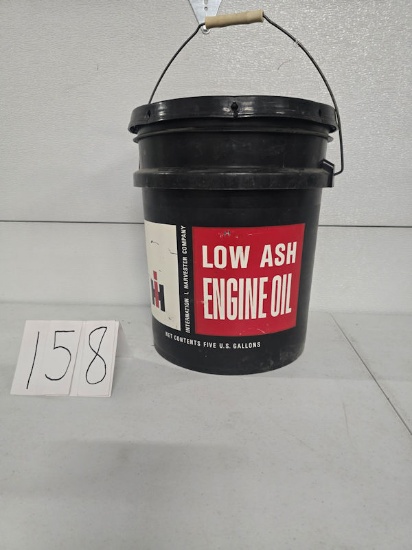 IH engine Oil Low Ash 5 gallon bucket empty