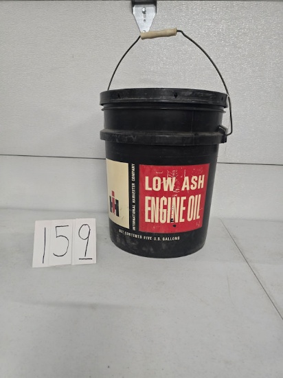 IH engine Oil Low Ash 5 gallon bucket empty