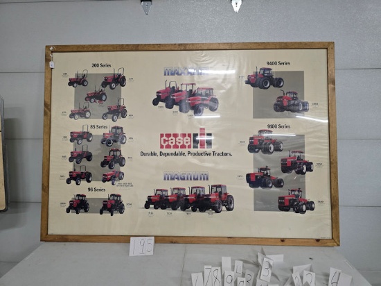 Framed original Maxxum Case IH durable dependable productive tractors 74" by 51"
