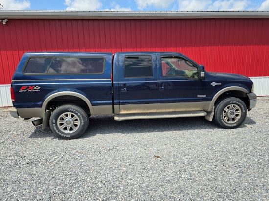 2006 F250 King Ranch diesel powerstroke v8 171132 original miles 4 door cab with cap runs