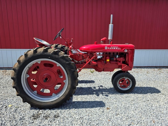 IH Farmall Super C fast hitch belt pulley brake latch lever new tires completely restored