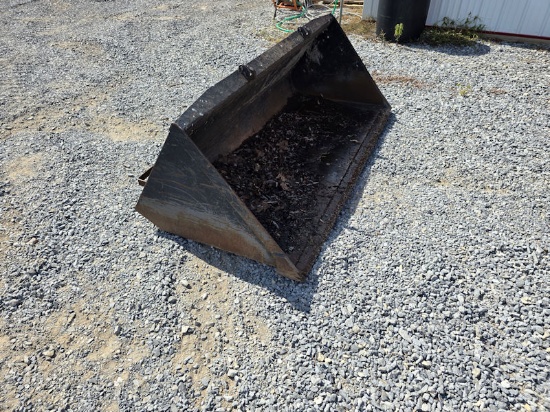 78 inch skid loader material bucket quick attach
