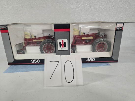 Speccast 350 and 450 Farmall tractors zjd1523 stock 1/16th scale good condition
