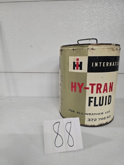 IH hytran fluid 5 gallon can empty 372705r1 good condition