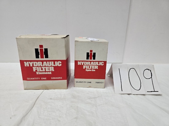 2 IH Hydraulic Filters Element and Spin-on nib
