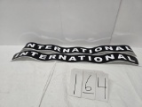 Pair of International decals
