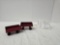 2 Ertl corn wagons one was repainted has yellow running gears other is original no boxes