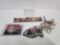 Several IH parts tags IH part number stickers 5488 decoupaged rock and empty bearing box
