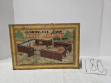 Lewis Marx and Co Fort Apache carry all play set case is fair condition