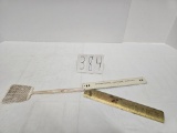CFS fly swatter IH metal ruler Chicago & IH CC metal ruler