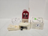 Speccast pewter Farmall 560 and IH mailbox with stock number inside NIB