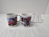 2 IH mugs cracked handles one is Jeff Showaker's IH 1568
