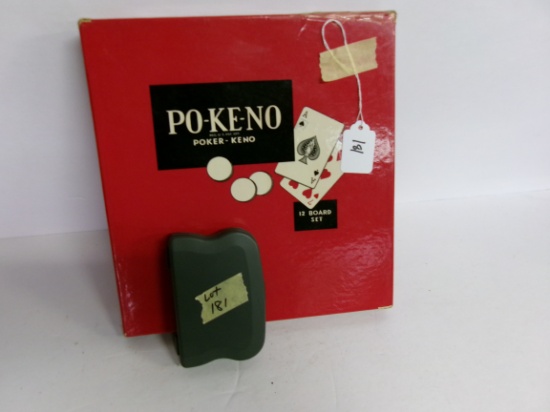 Po-ke-no Set, Chinese Checkers, Hand-held Good Luck Game