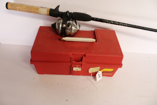 Fishing Pole And Tackle Box