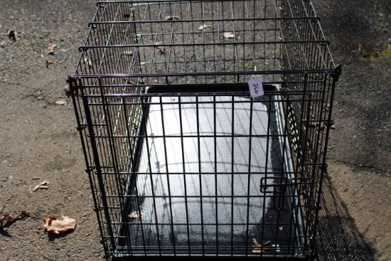 Metal Dog Crate With Tray