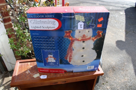 Snowman Lighted Sculpture