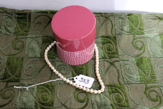 Costume Jewelry Necklace With Jewelry Box