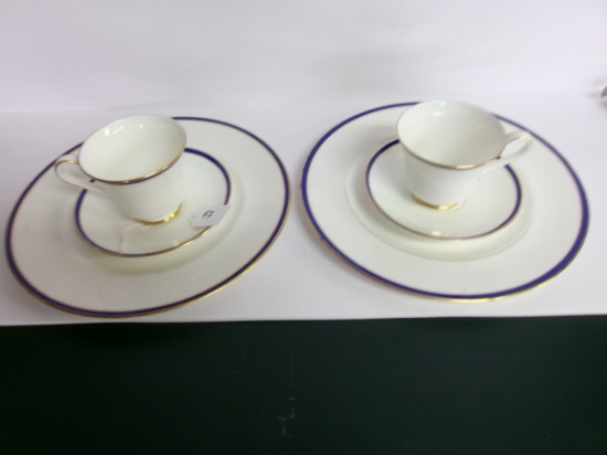 Saturn Blue Dinner Plates