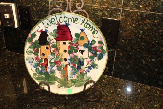Welcome Home Ceramic Plate