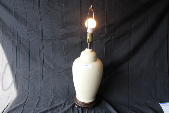 Tall Vintage Porcelain Lamp