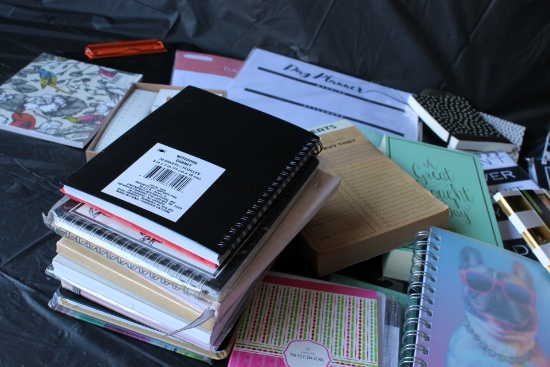 Lot of New Daily Planners and Notebooks
