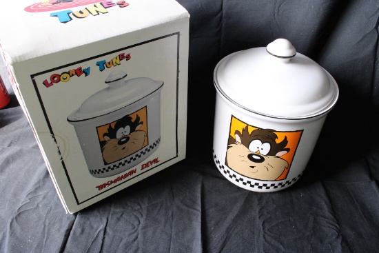 Looney Tunes TAZ Cookie Jar with Lid