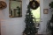 6ft Christmas Tree, Wreath, Pineapple wreath door hanger.