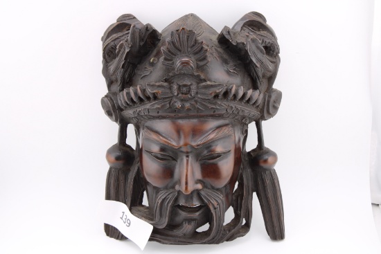 Far East Vintage Lovely Ceramic Wall Hanging Mask