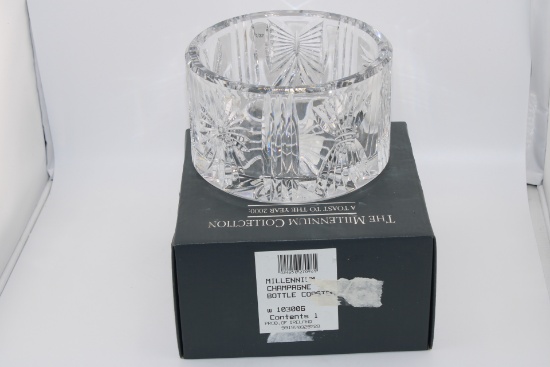 Waterford Crystal Millennium Champagne Bottle Coaster