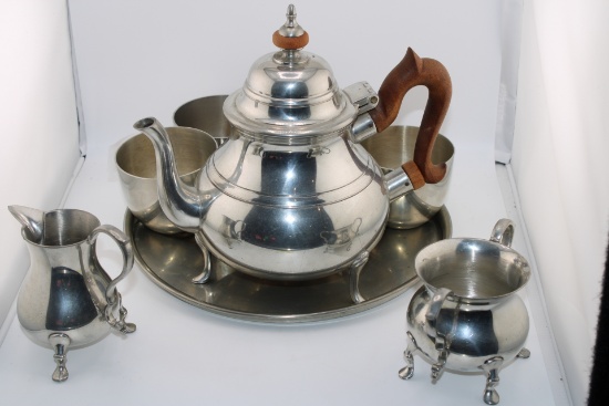 Williamsburg Stieff Pewter Set