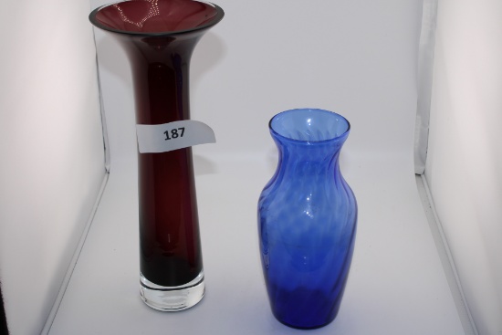 2 Flower Vases