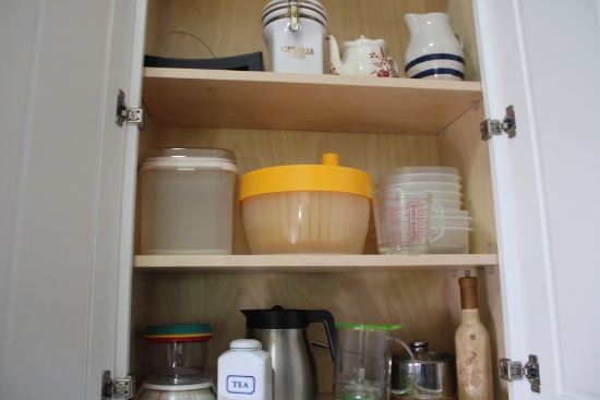 Cabinet of Kitchen Items