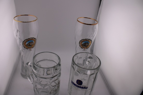 Beer Drinking Glasses, 2 Domex