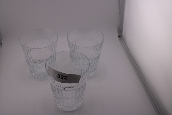 3 Lenox Drinking Glasses