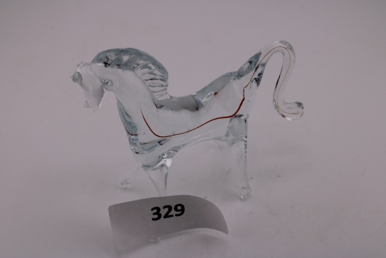 Hand Blown Glass Horse