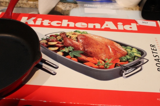 KitchenAid Roaster and Cuisinart Frying Pan