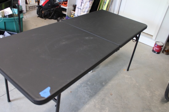 Folding black table