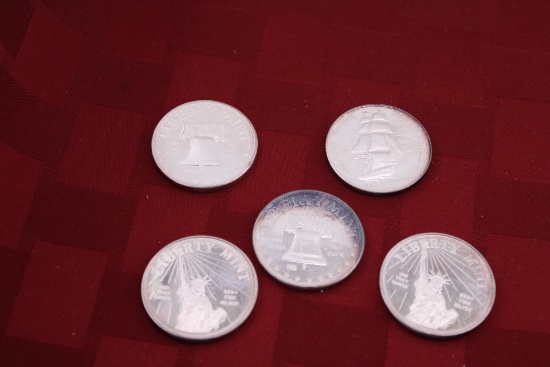 Liberty Mint Silver Coins (5)