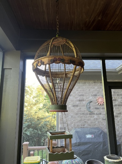 Bird Seed Lot, includes hanging bird cage