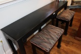 Sofa Table and Stools